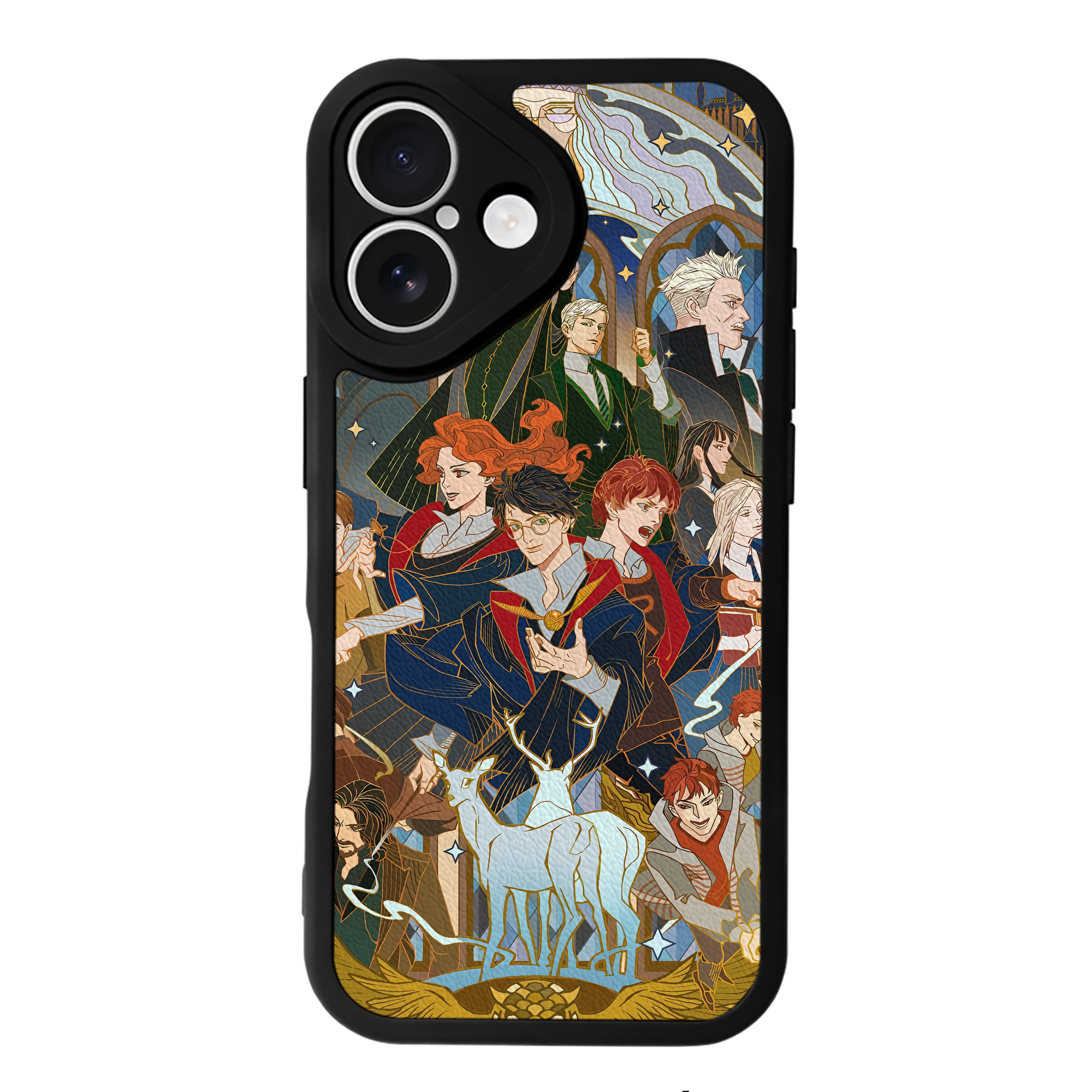 （画像用） Harry Potter ハリー・ポッターシリーズ 【iPhone 16シリーズ対応】シリコンスマホケース（レザー調） 材質：シリコン
